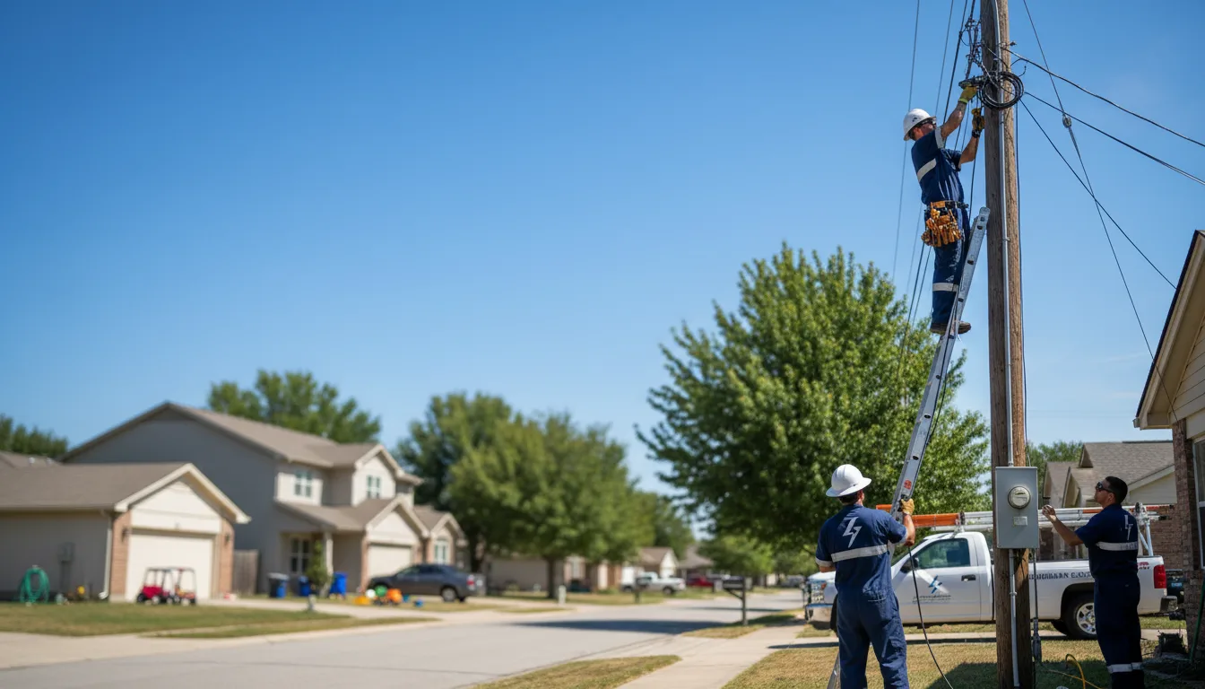 Residential electrician providing installation services in Mulberry, IN